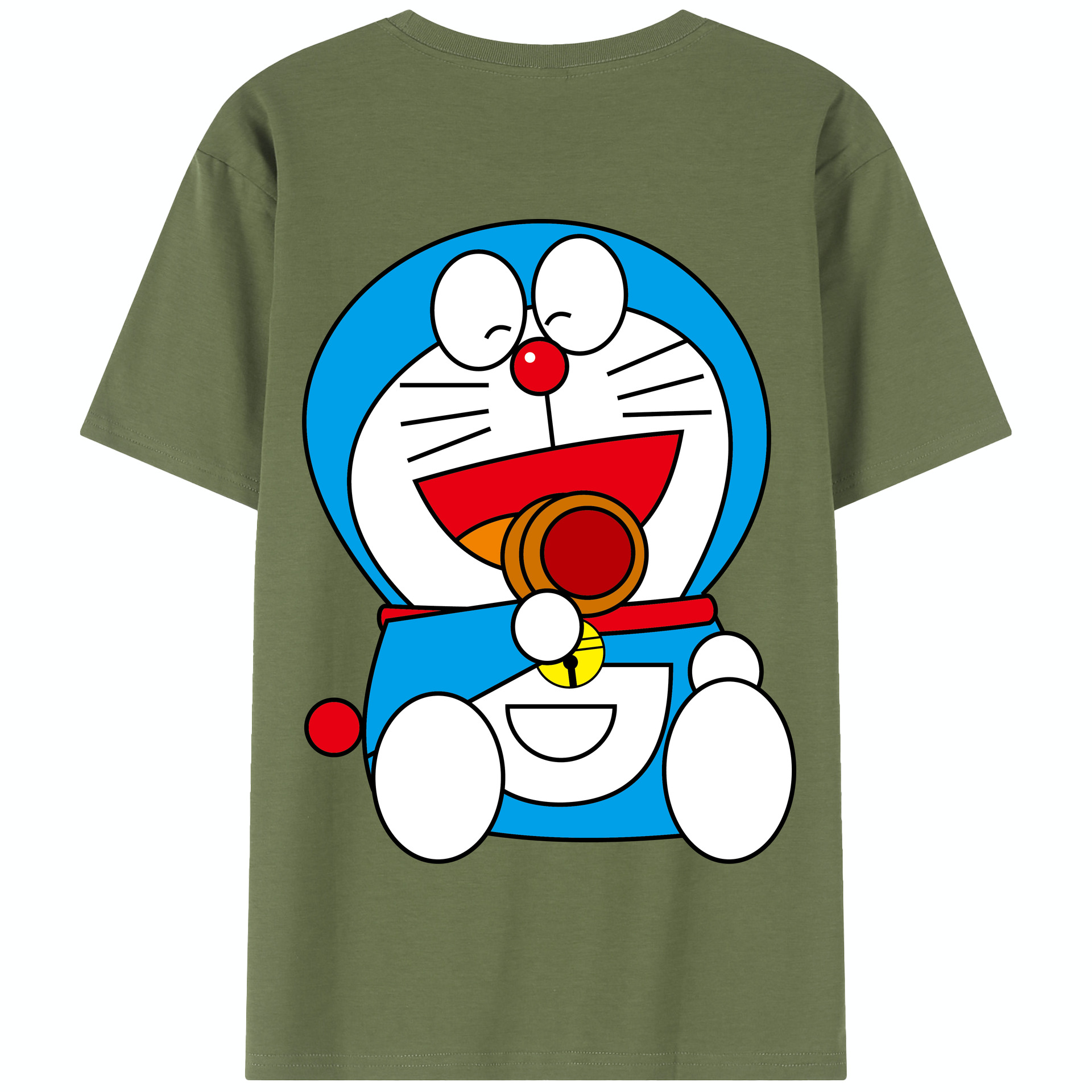 （画像用） ドラえもん Doraemon 綿100％半袖Tシャツ（背面プリント）